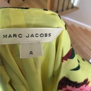 Marc Jacobs Yellow Dress with Floral Accents